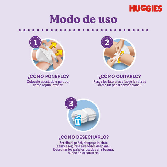 Pants Huggies Natural Care Etapa 4/XG 56 uds